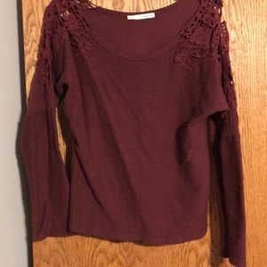 Fun Maroon Long Sleeve shirt